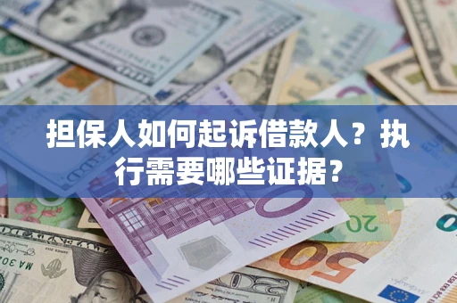武汉担保人如何起诉借款人？执行需要哪些证据？
