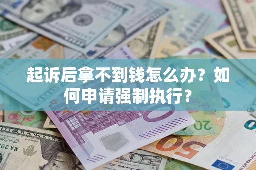 武汉起诉后拿不到钱怎么办？如何申请强制执行？