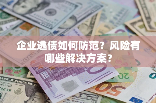 武汉企业逃债如何防范？风险有哪些解决方案？