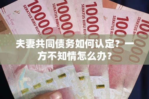 武汉夫妻共同债务如何认定？一方不知情怎么办？