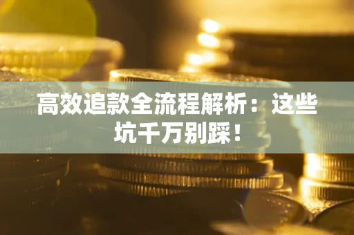 武汉高效追款全流程解析：这些坑千万别踩！