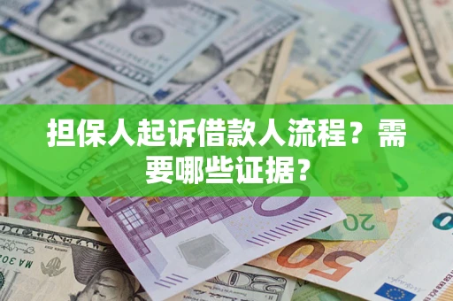 武汉担保人起诉借款人流程？需要哪些证据？