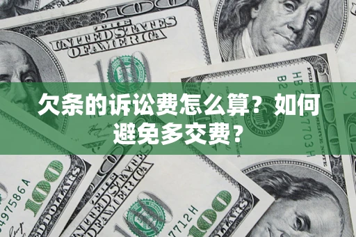 武汉欠条的诉讼费怎么算？如何避免多交费？