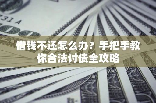 武汉借钱不还怎么办？手把手教你合法讨债全攻略