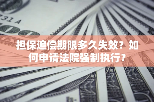 武汉担保追偿期限多久失效？如何申请法院强制执行？