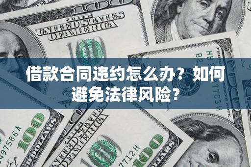 武汉借款合同违约怎么办？如何避免法律风险？