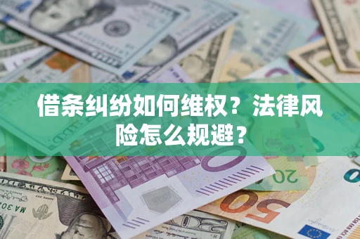 武汉借条纠纷如何维权？法律风险怎么规避？