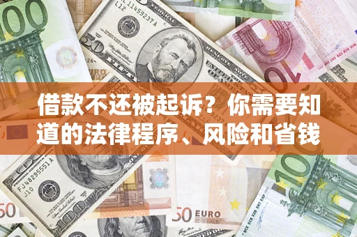 武汉借款不还被起诉？你需要知道的法律程序、风险和省钱技巧