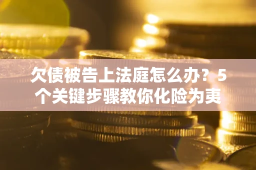 武汉欠债被告上法庭怎么办？5个关键步骤教你化险为夷